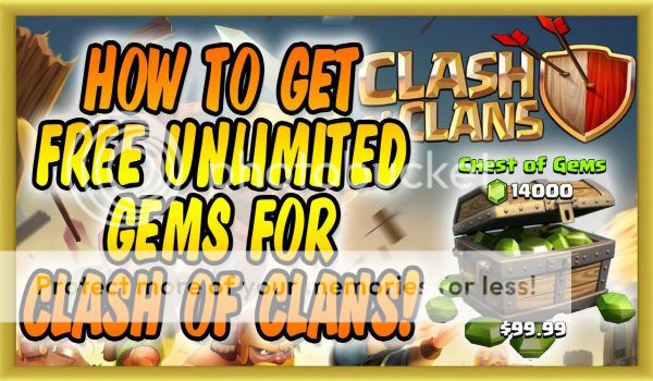 Free gems clash of clans