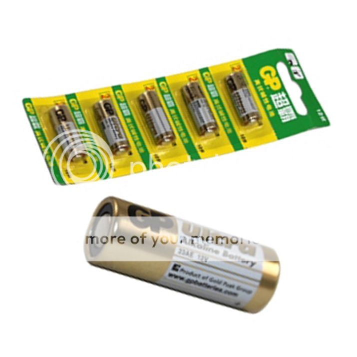 5Pcs GP 23AE GP 23A MN21 A23 V23GA VR22 Alkaline Battery Batteries 12V