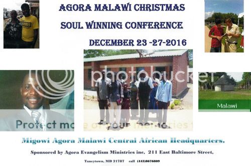 The Flyer for the 2016 Christmas Agora Evangelism Soul Winning Conference